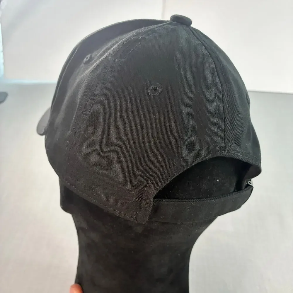 Psycho Bunny Skull & Crossbones Bunny Logo Hat Black Adjustable Cap